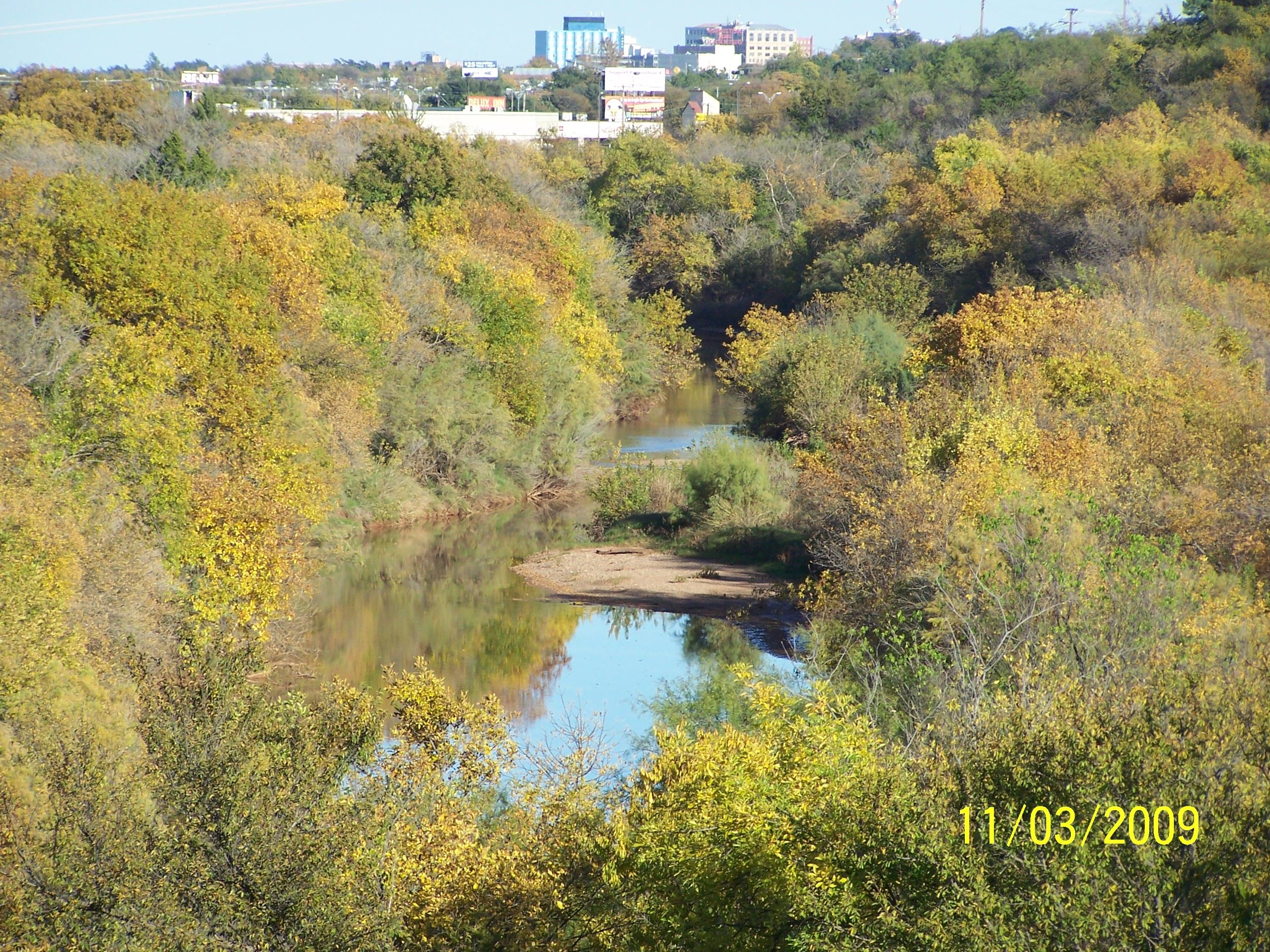 Wichita River view from Wichita Bluff Nature Area