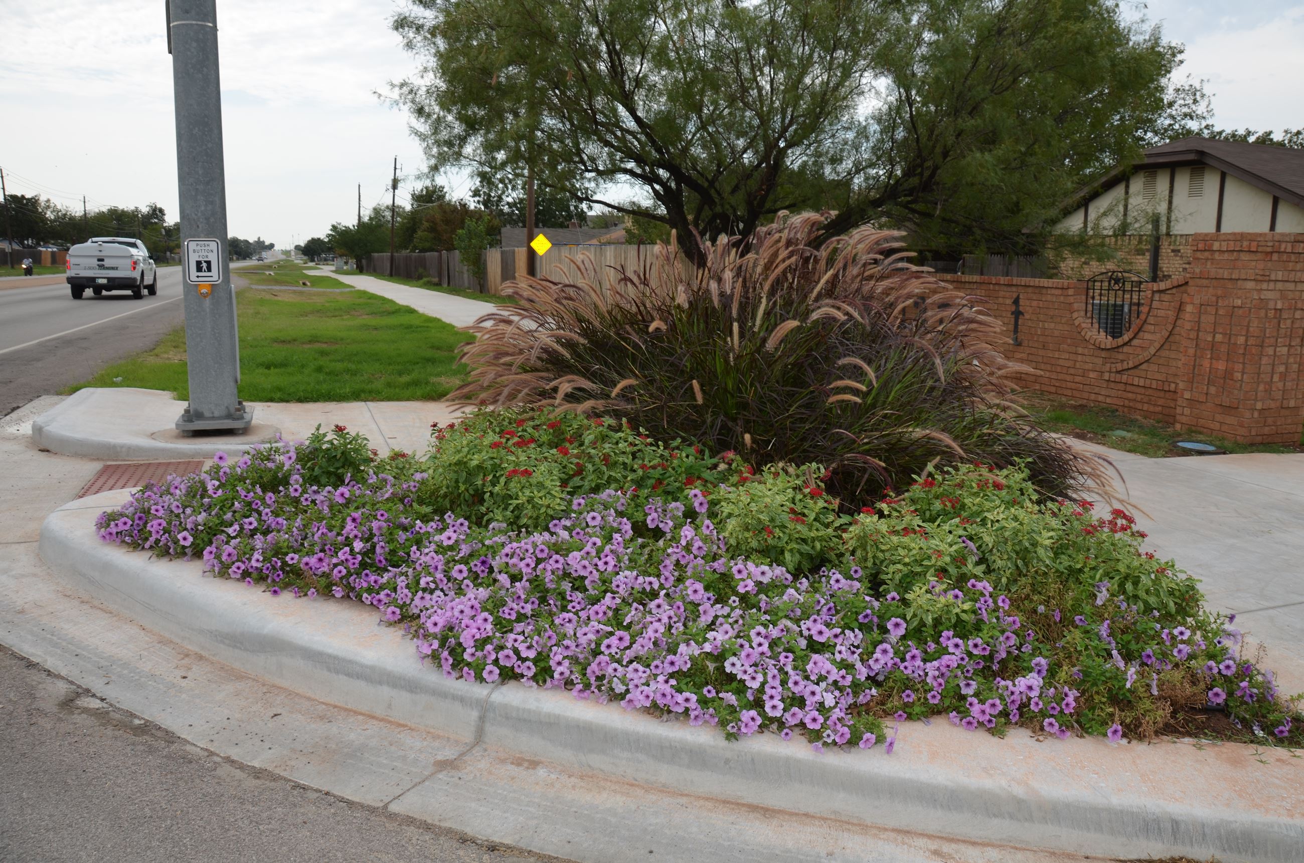 Flowerbed at the North End of the Barnett Rd Trail