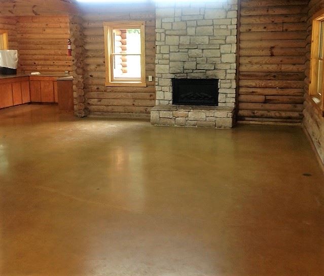 Log Cabin Fire place