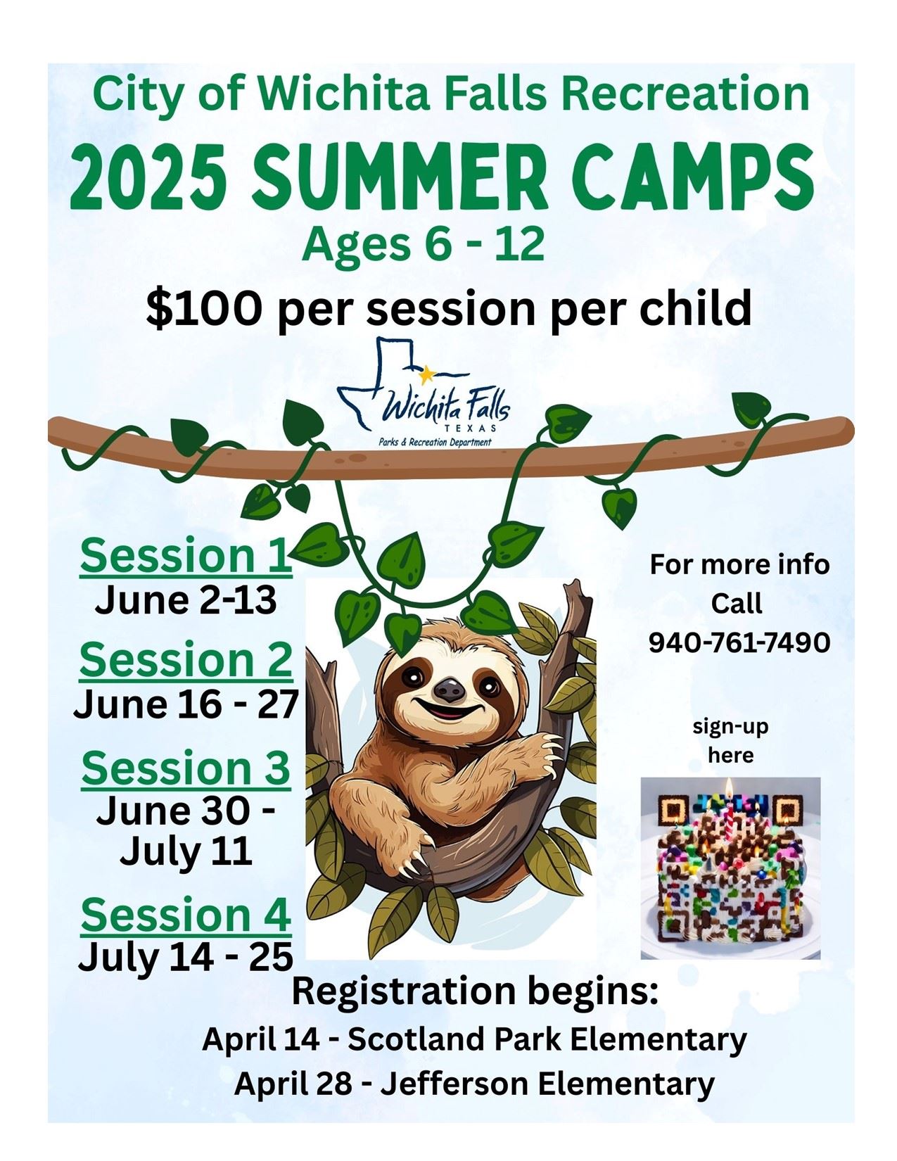 summer camp flyer