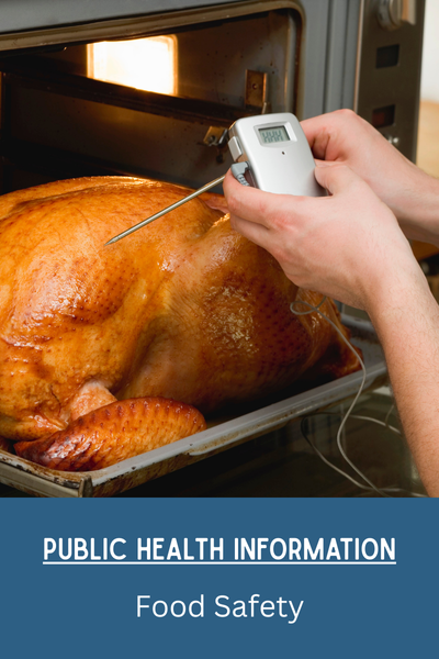 Public Health Information Food Safety Button