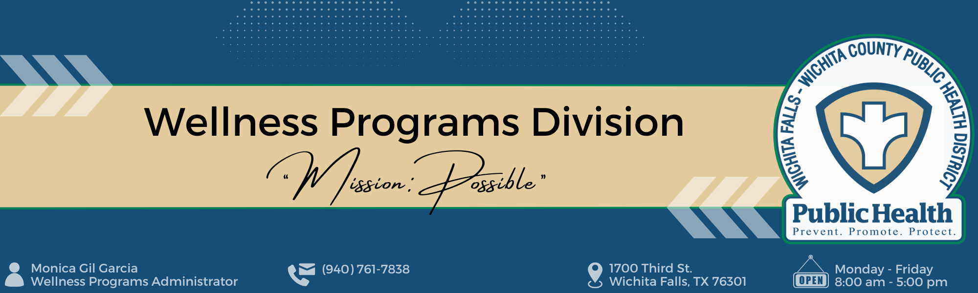 Wellness Programs Division Top Banner Idea