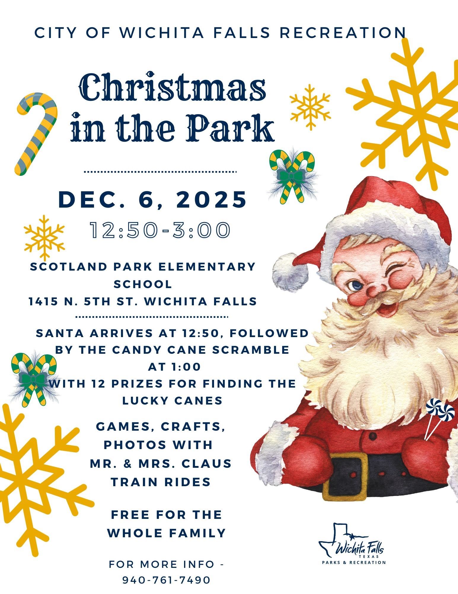 Christmas in the Park 2025 flyer